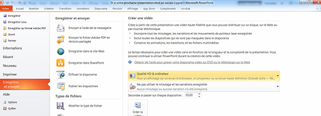 Quel format pour un PowerPoint